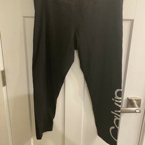 calvin klein holographic logo workout pants XL